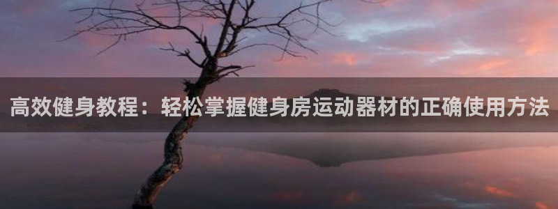 fb体育招商电话地址是多少：高效健身教程：轻松掌握健