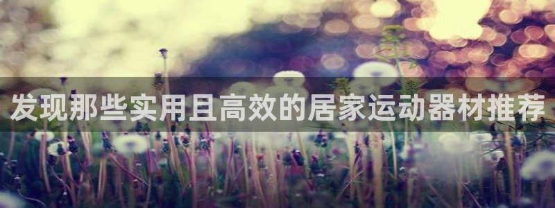 fb体育平台是正规平台吗：发现那些实用且高效的居家运动器材推